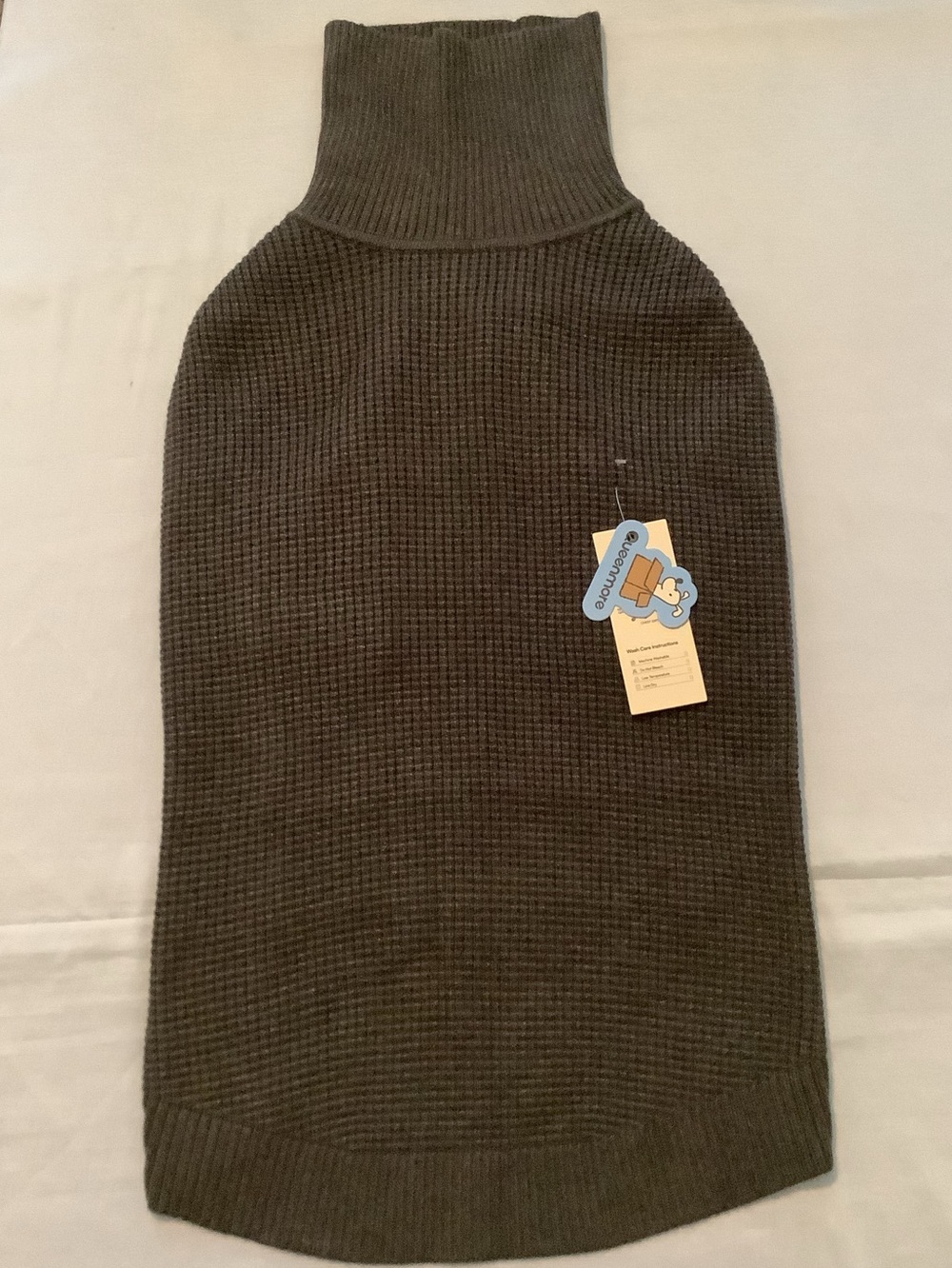 Dog’s Knit Turtleneck Sweater - Classic Waffle Stitch